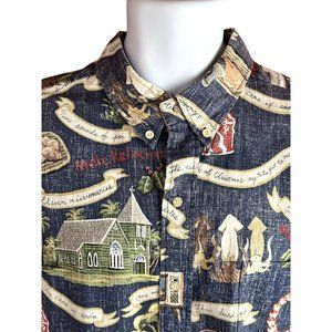Reyn Spooner Kloth 12 Days of Mele Kalikimaka Men's Button Shirt - XL